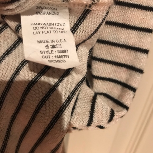 Monteau black and white stripe dress size (S) - Picture 4 of 4